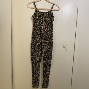 Roma Concept Leopard Print Jumpsuit size Small